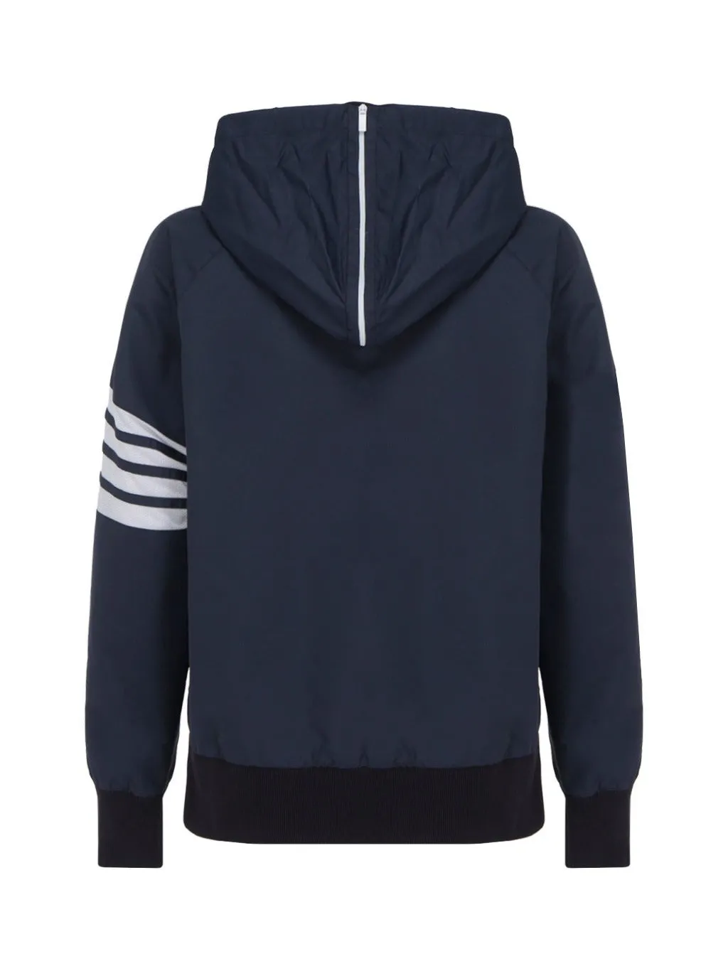 Thom Browne 4-Bar Hooded Zip-Up Jacket
