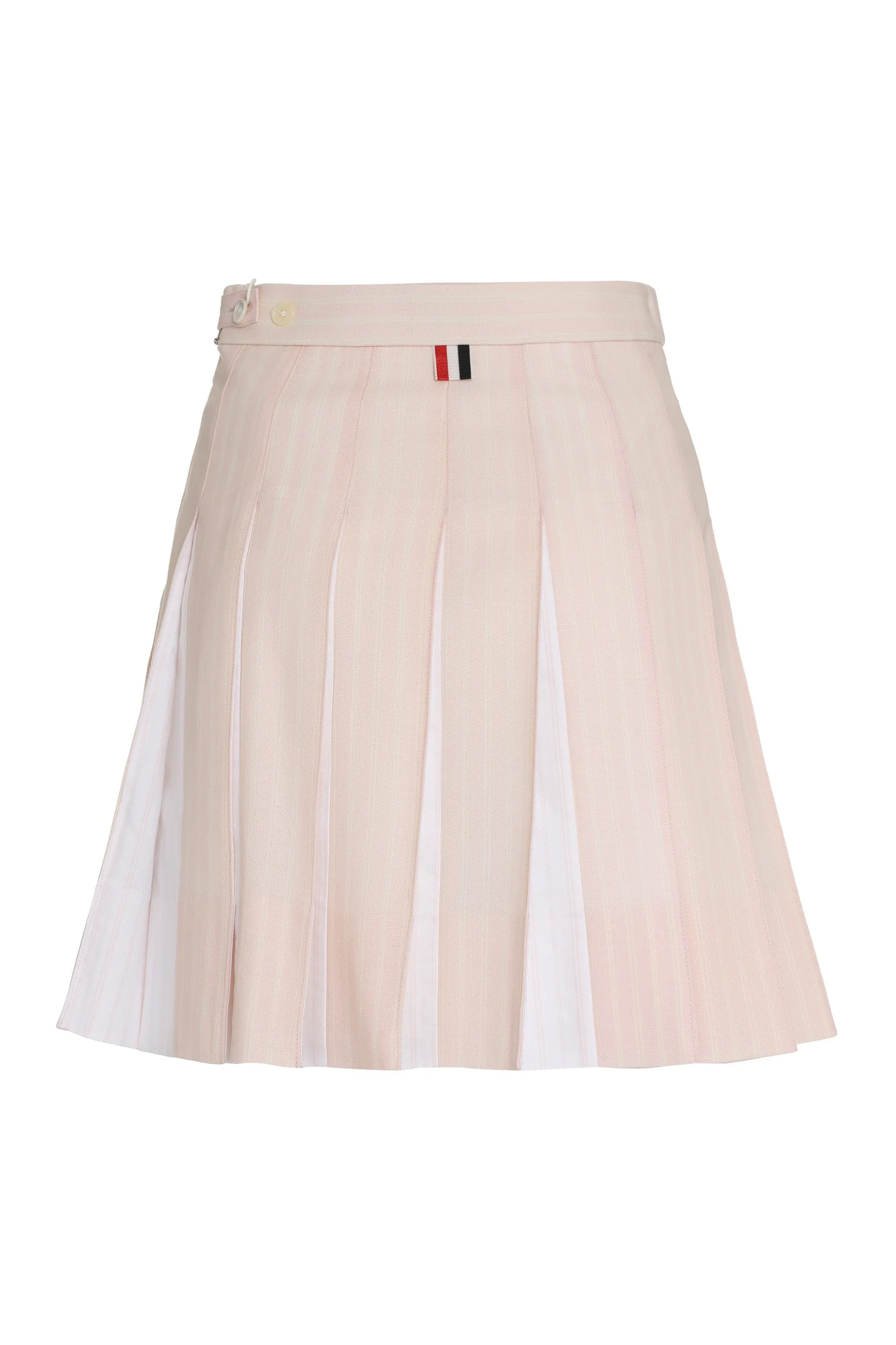 Thom Browne High-Low Hem Pleated Skirt