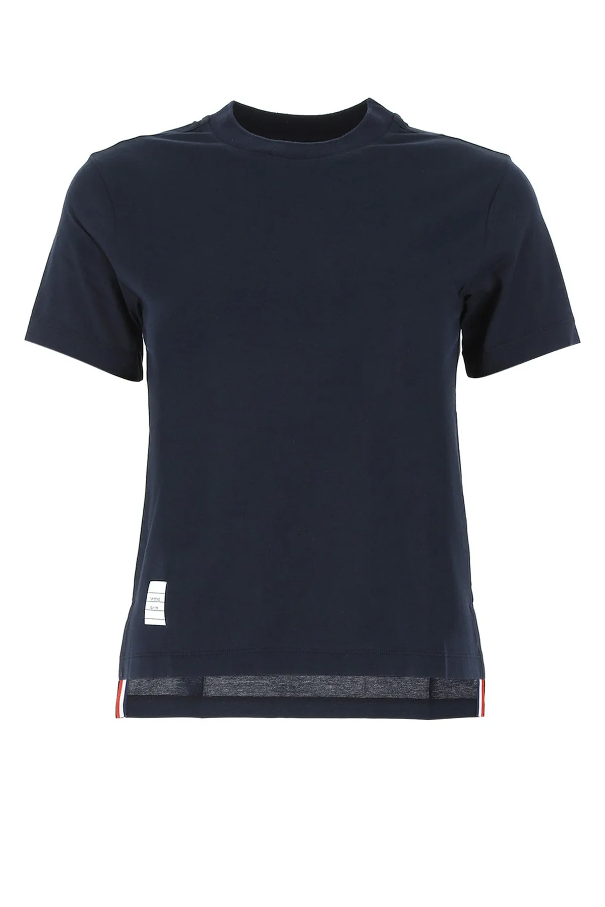 Thom Browne Logo Patch Crewneck T-Shirt
