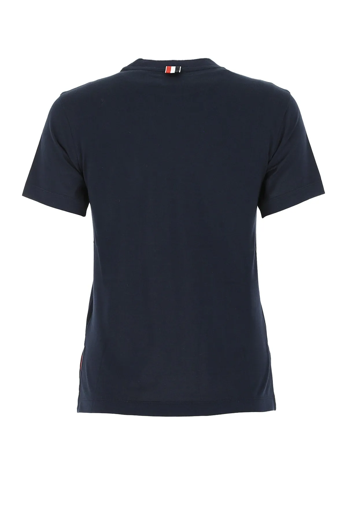 Thom Browne Logo Patch Crewneck T-Shirt