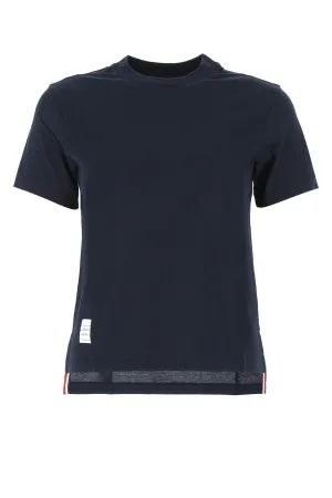 Thom Browne Logo Patch Crewneck T-Shirt