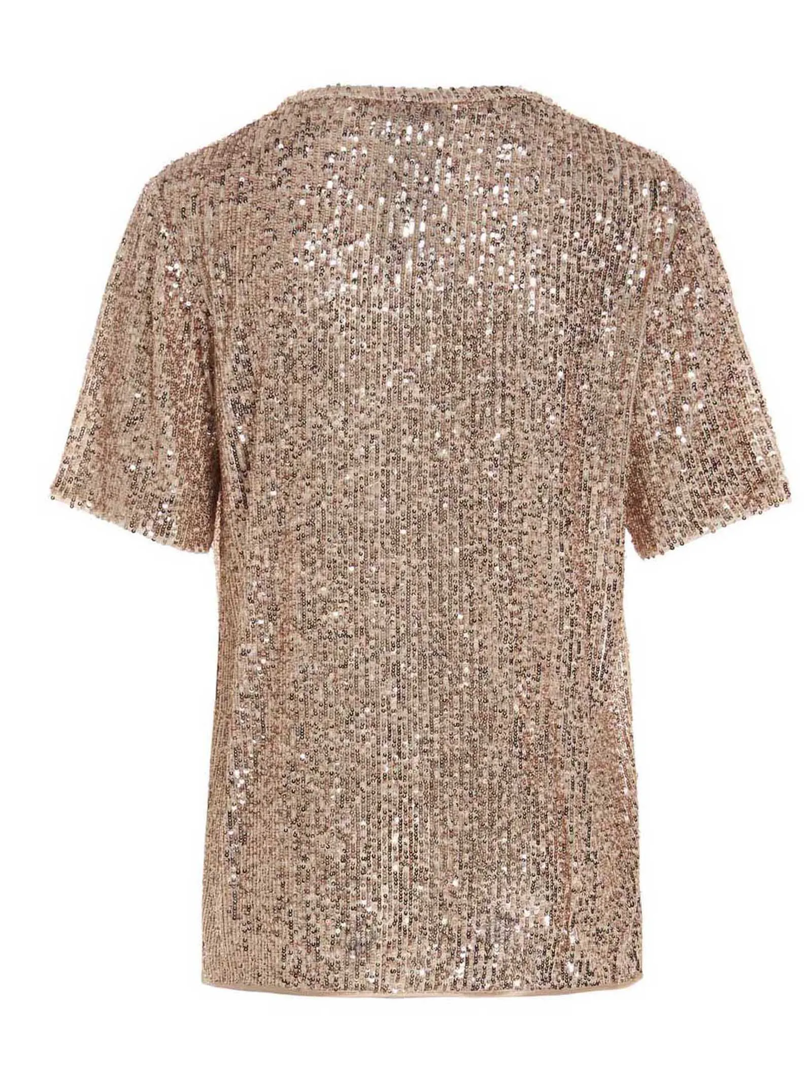 Tom Ford Allover Sequin Embellished Slit T-Shirt