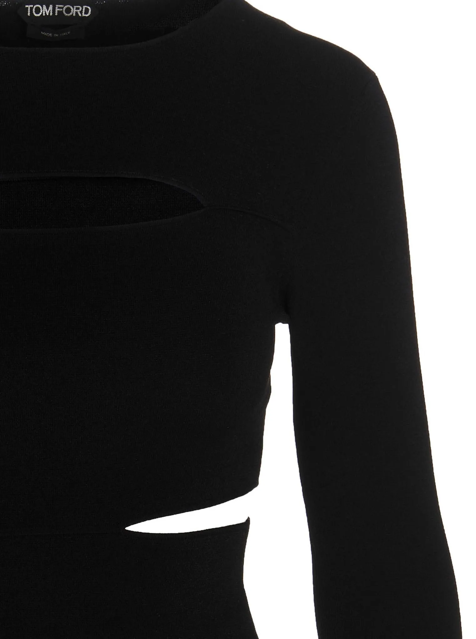 Tom Ford Cut Out Crewneck Knitted Top