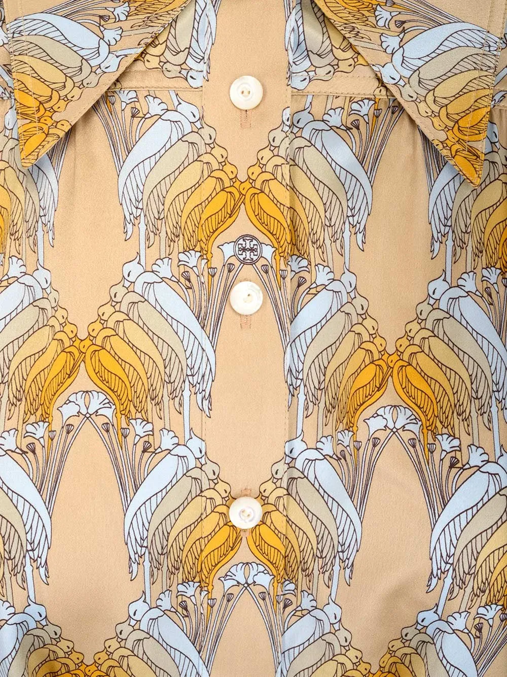 Tory Burch Allover Graphic Print Belted Dress