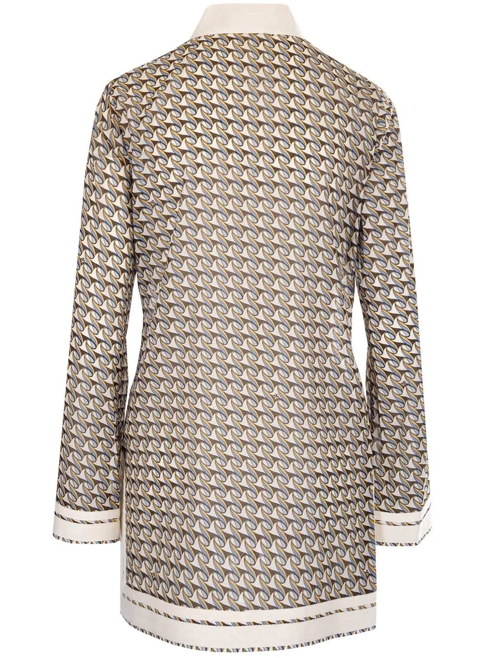 Tory Burch Allover Printed V-Neck Dress