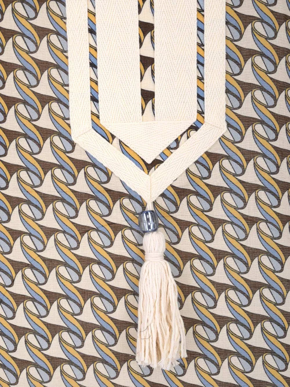 Tory Burch Allover Printed V-Neck Dress