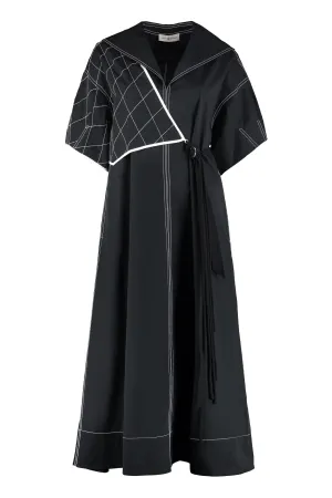 Tory Burch Diamond Top Stitch Sailor Dress