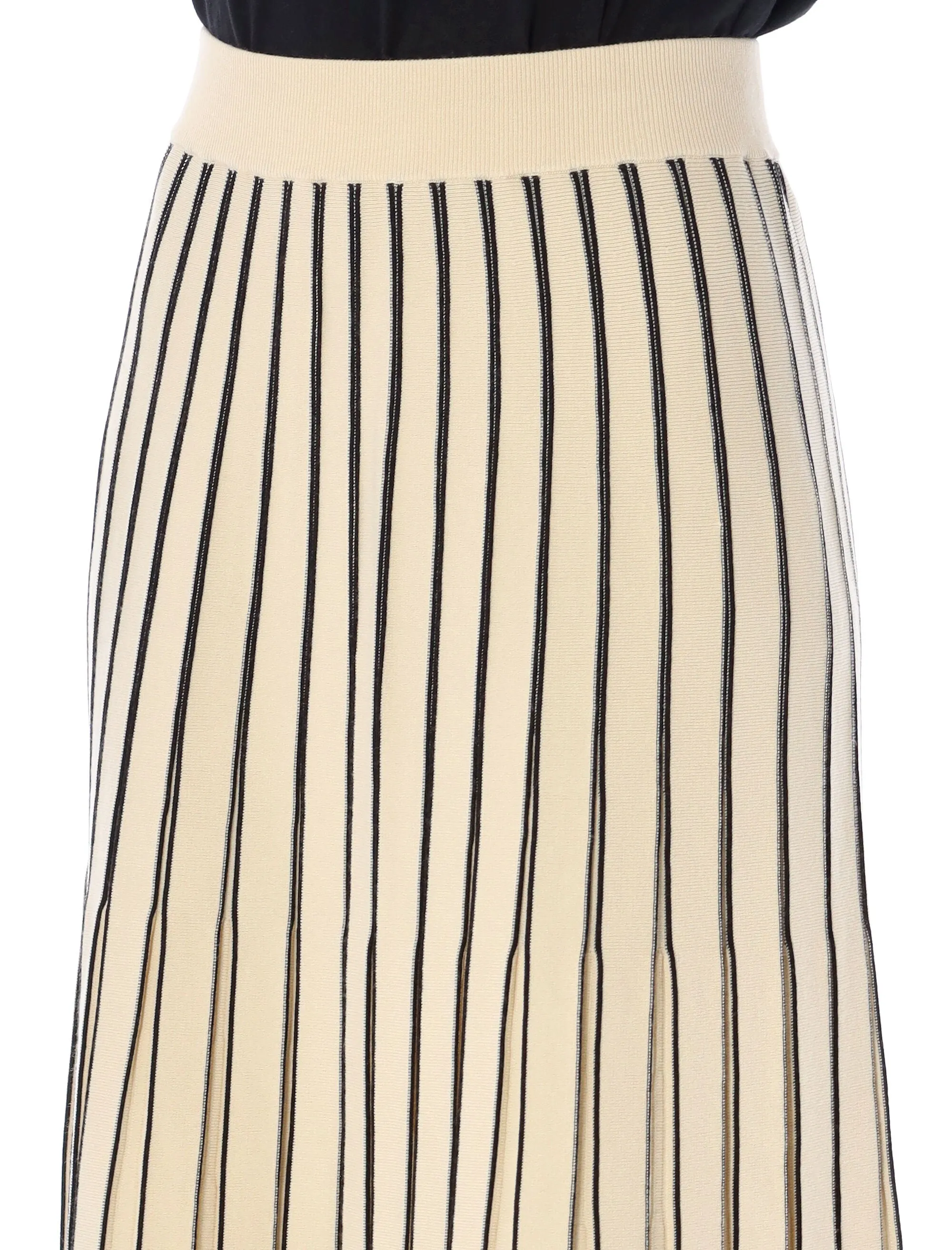 Tory Burch Elasticated Waistband Pleated Skirt