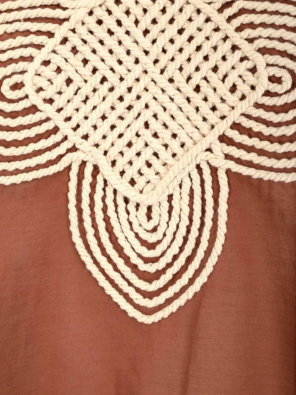 Tory Burch Embroidered Pattern Maxi Dress