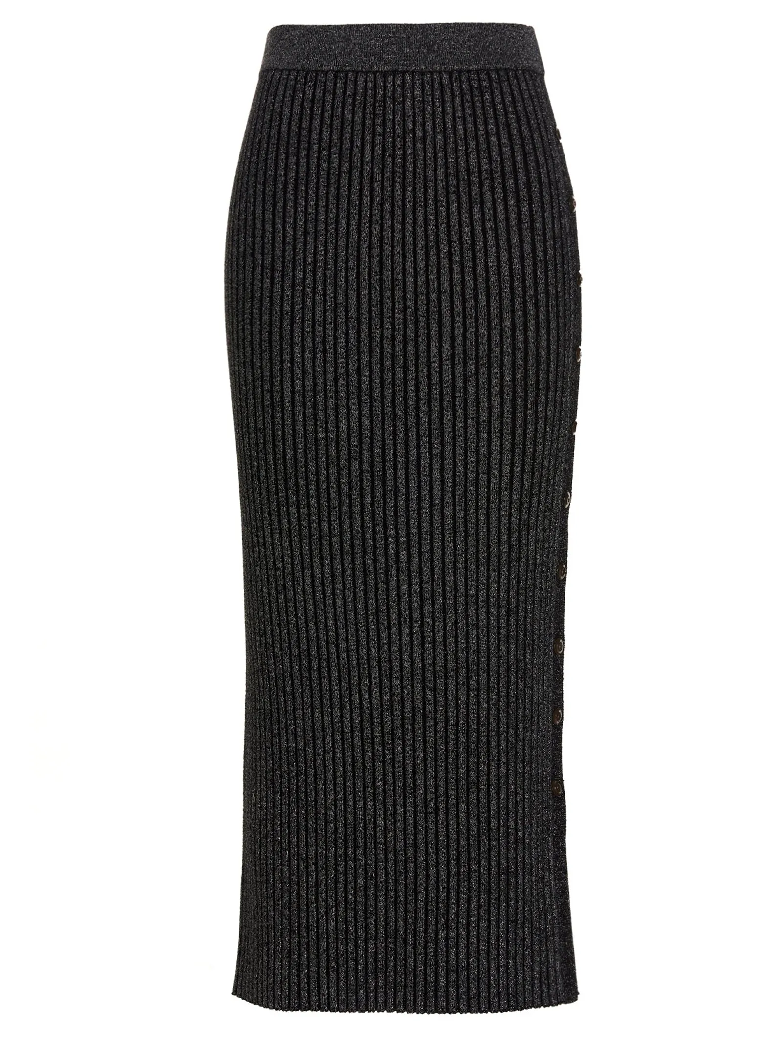 Tory Burch High Waist Ribbed Knitted Skirt