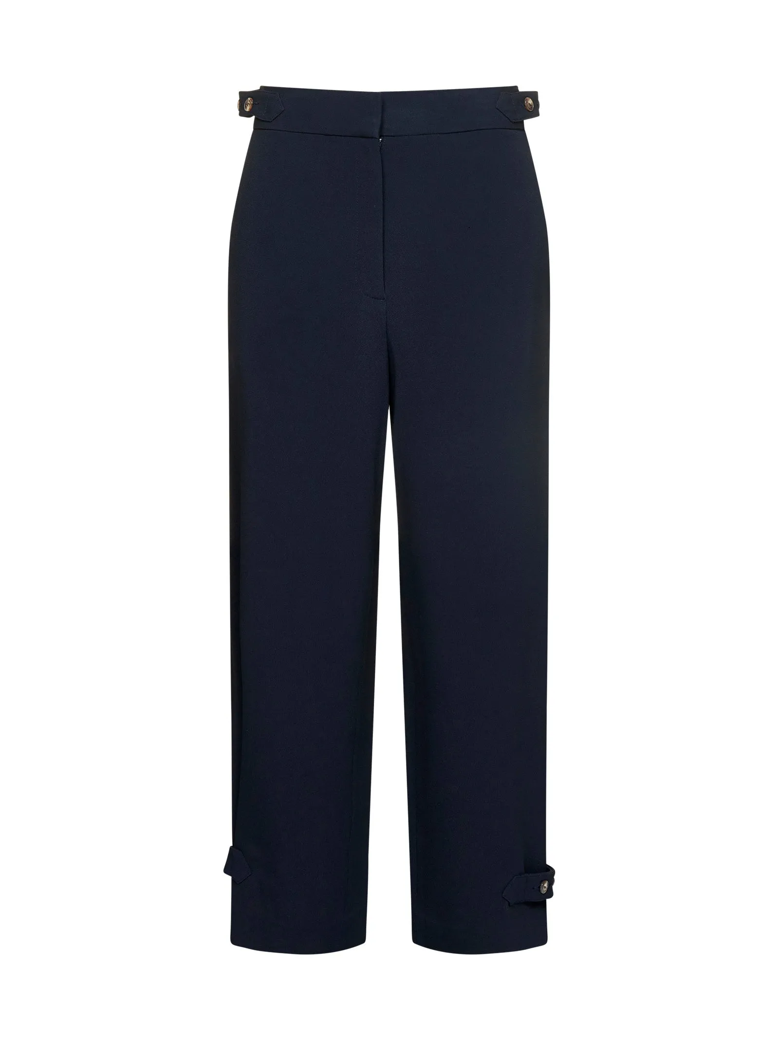 Tory Burch Straight Leg Crepe Pants