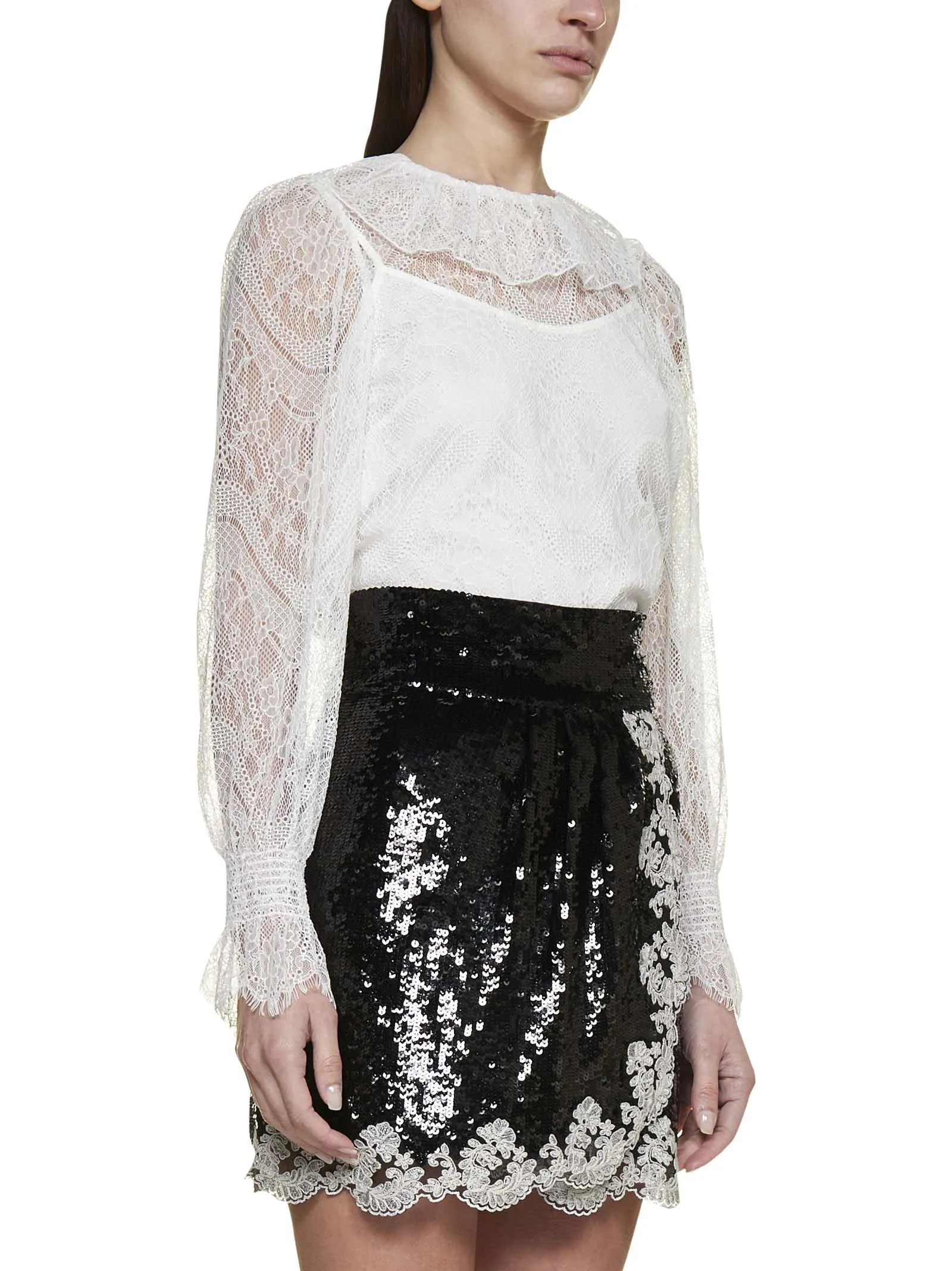 TWINSET Sequin Embellished Mini Skirt