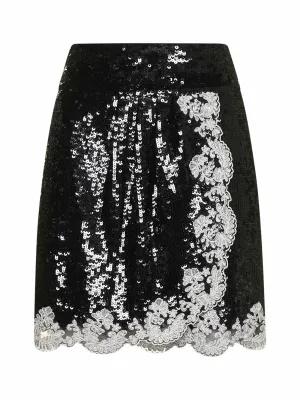 TWINSET Sequin Embellished Mini Skirt