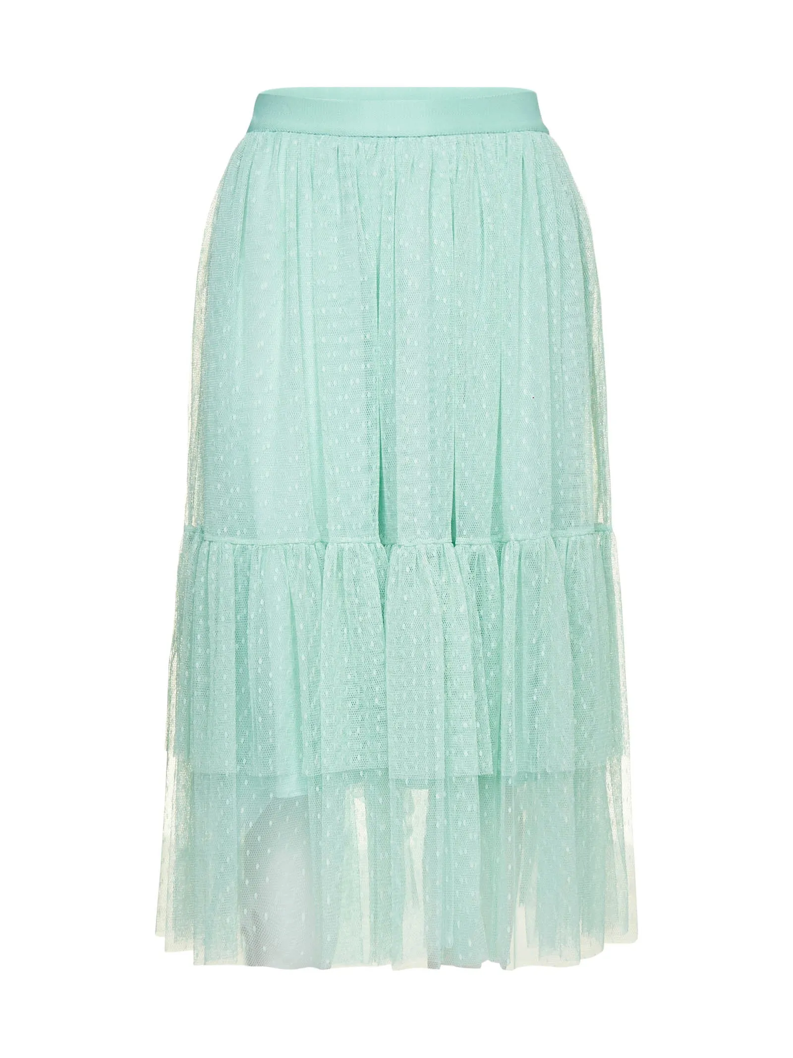 TWINSET Tulle High Waisted Midi Skirt
