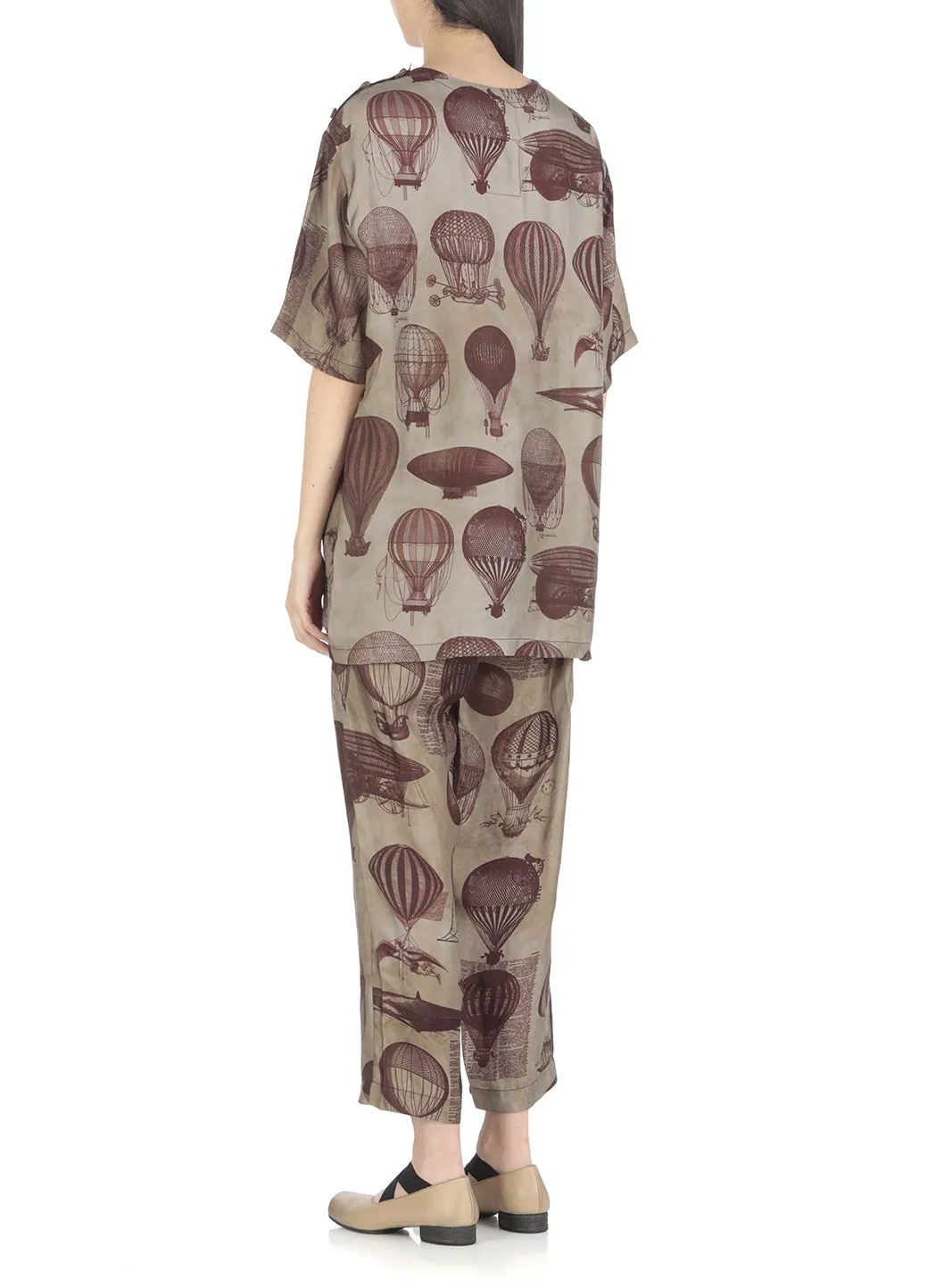 Uma Wang Balloon Printed Crewneck T-Shirt