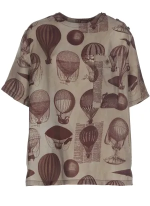 Uma Wang Balloon Printed Crewneck T-Shirt