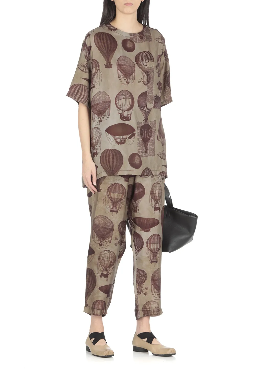Uma Wang Balloon Printed Crewneck T-Shirt
