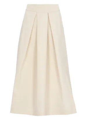 Uma Wang Pleat Detailed Midi Skirt