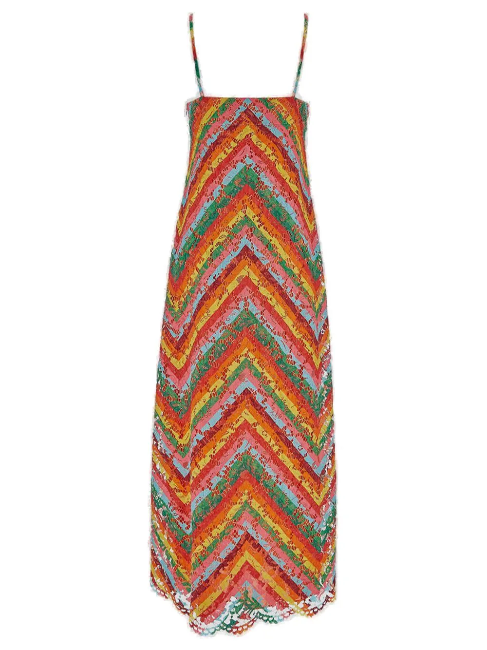 Valentino V-Neck Sleeveless Maxi Dress