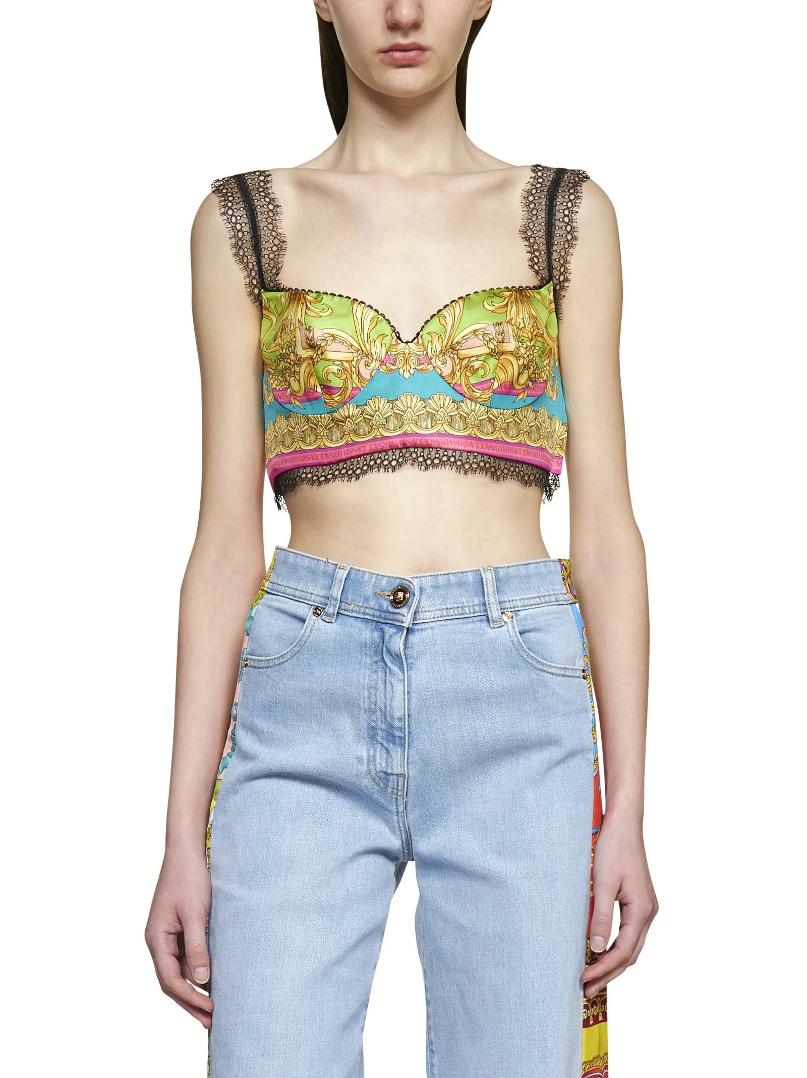 Versace All-Over Printed Sleeveless Top
