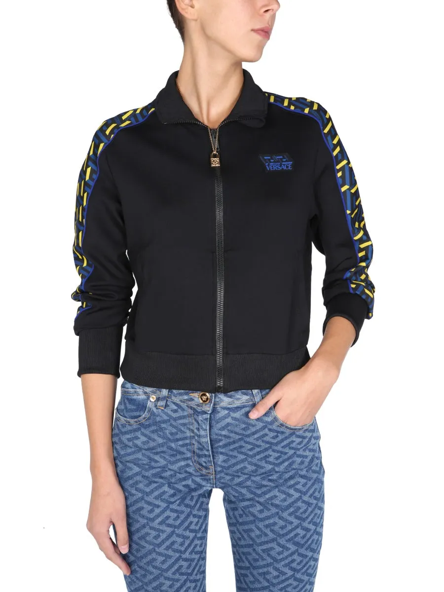 Versace La Greca Printed Track Jacket