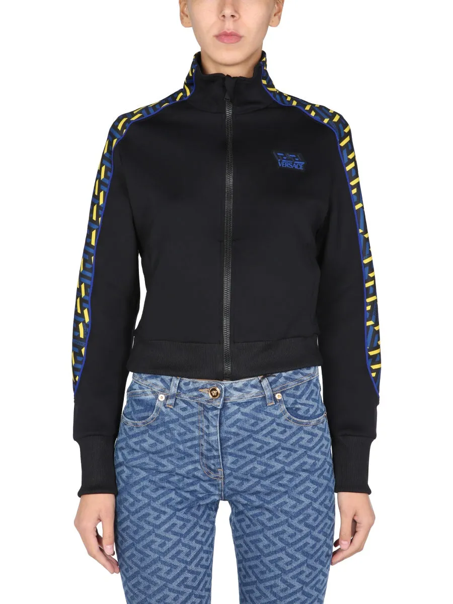 Versace La Greca Printed Track Jacket