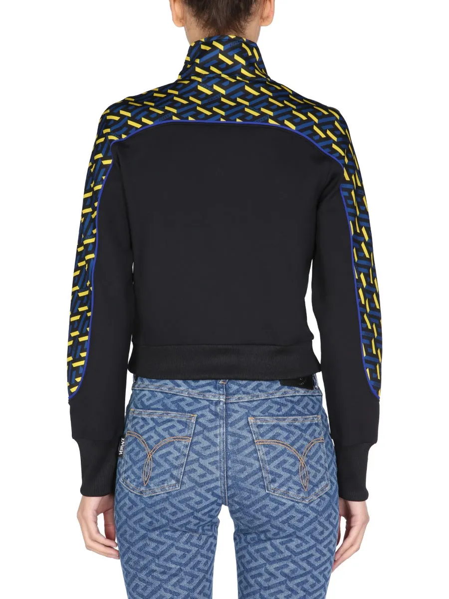 Versace La Greca Printed Track Jacket