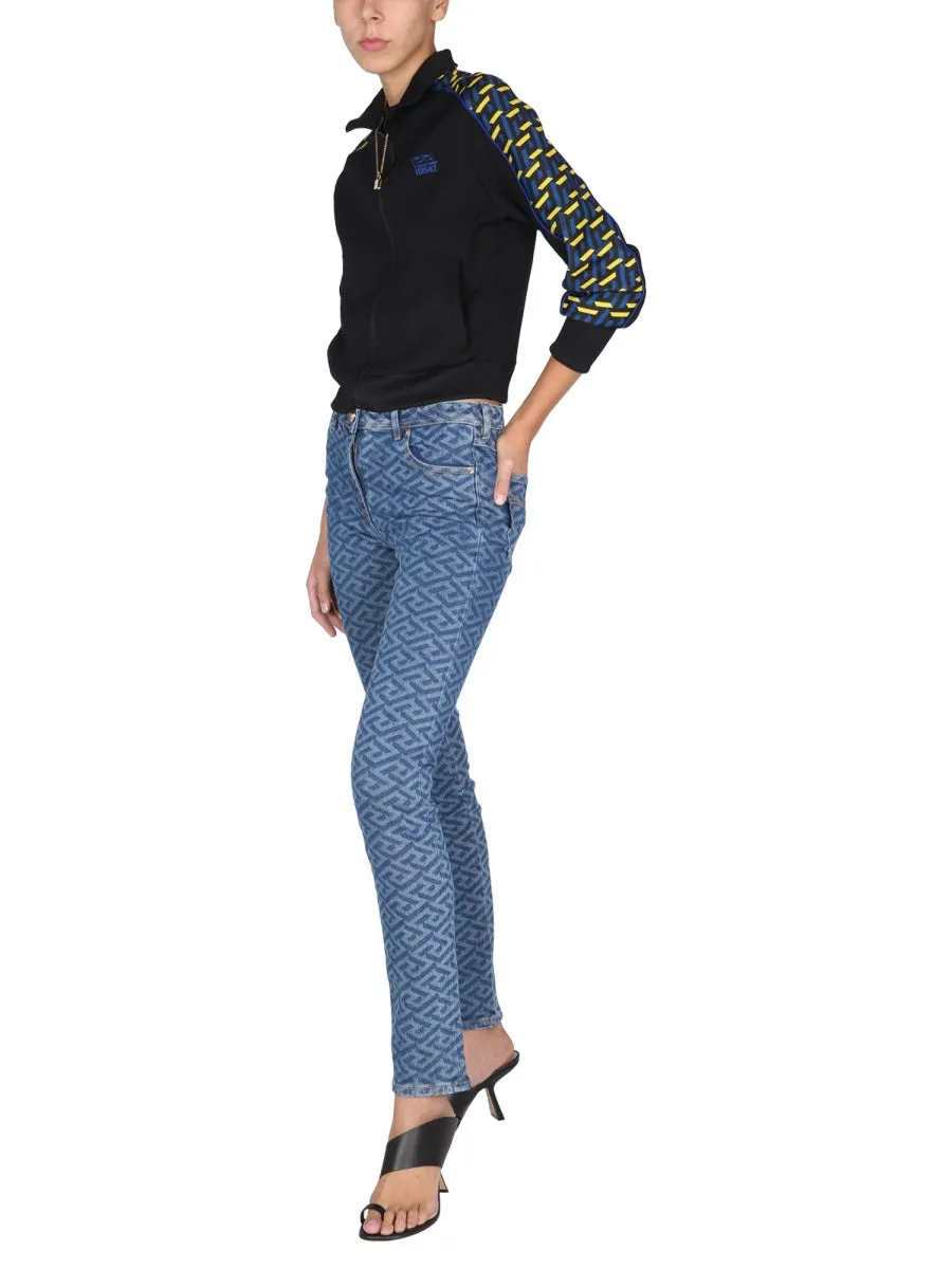 Versace La Greca Printed Track Jacket
