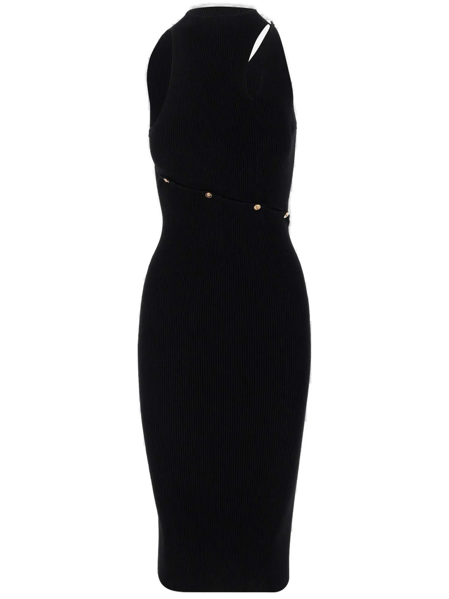 Versace Medusa Head Motif Cut-Out Dress