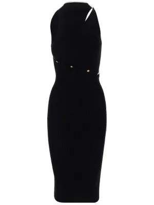 Versace Medusa Head Motif Cut-Out Dress