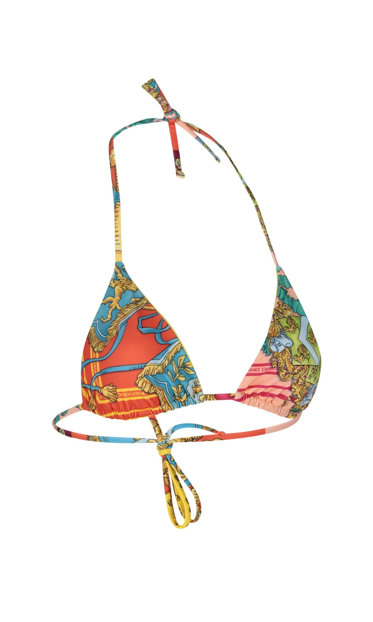 Versace Royal Rebellion Halterneck Bikini Top