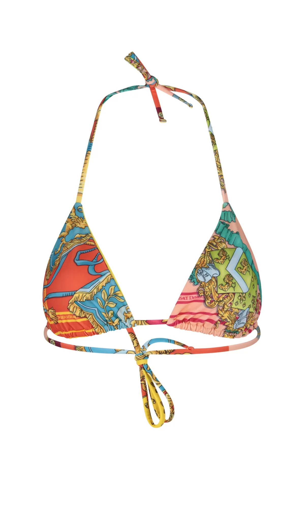 Versace Royal Rebellion Halterneck Bikini Top