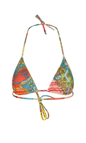 Versace Royal Rebellion Halterneck Bikini Top