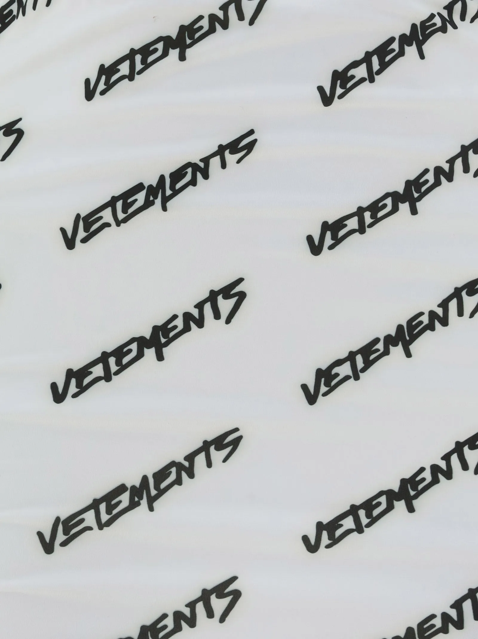 Vetements All-Over Logo Printed High-Waisted Skirt