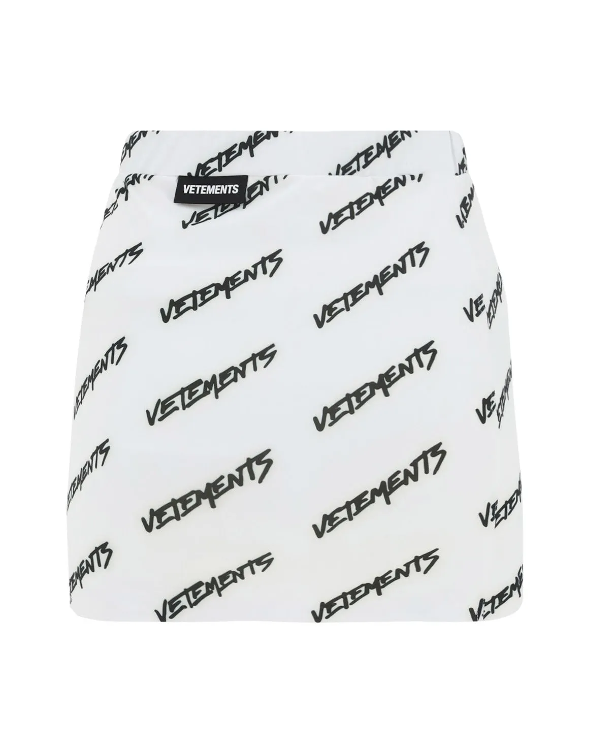 Vetements All-Over Logo Printed High-Waisted Skirt