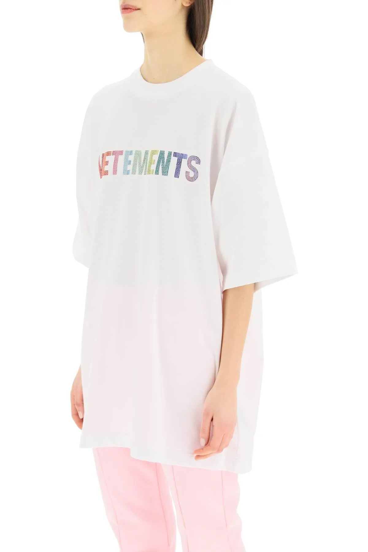 Vetements Logo Embellished Crewneck T-Shirt