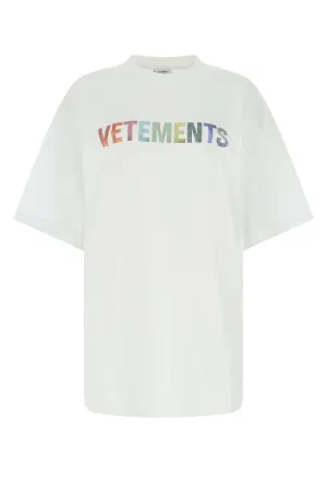 Vetements Logo Embellished Crewneck T-Shirt