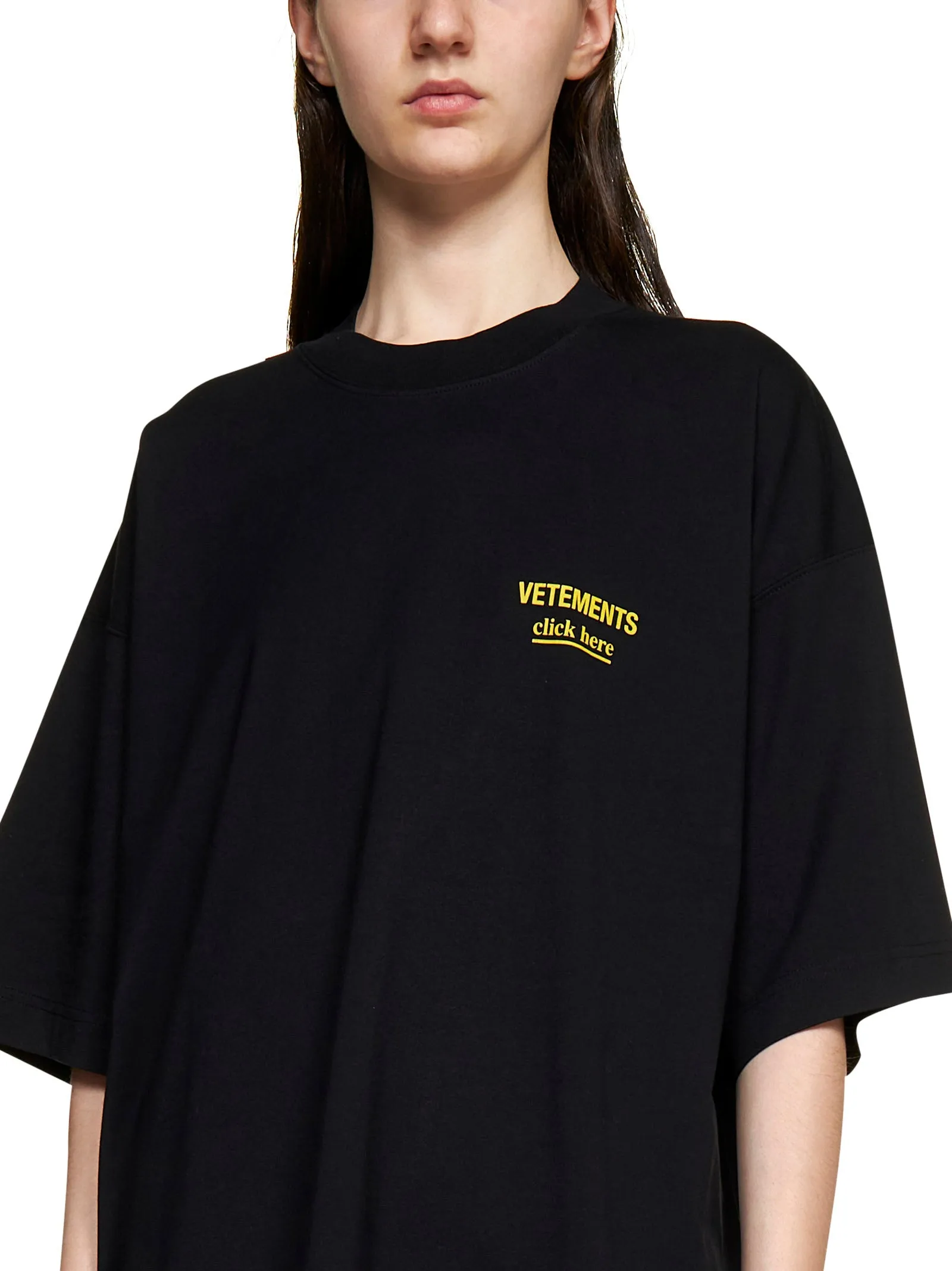 Vetements Logo Printed Crewneck T-Shirt