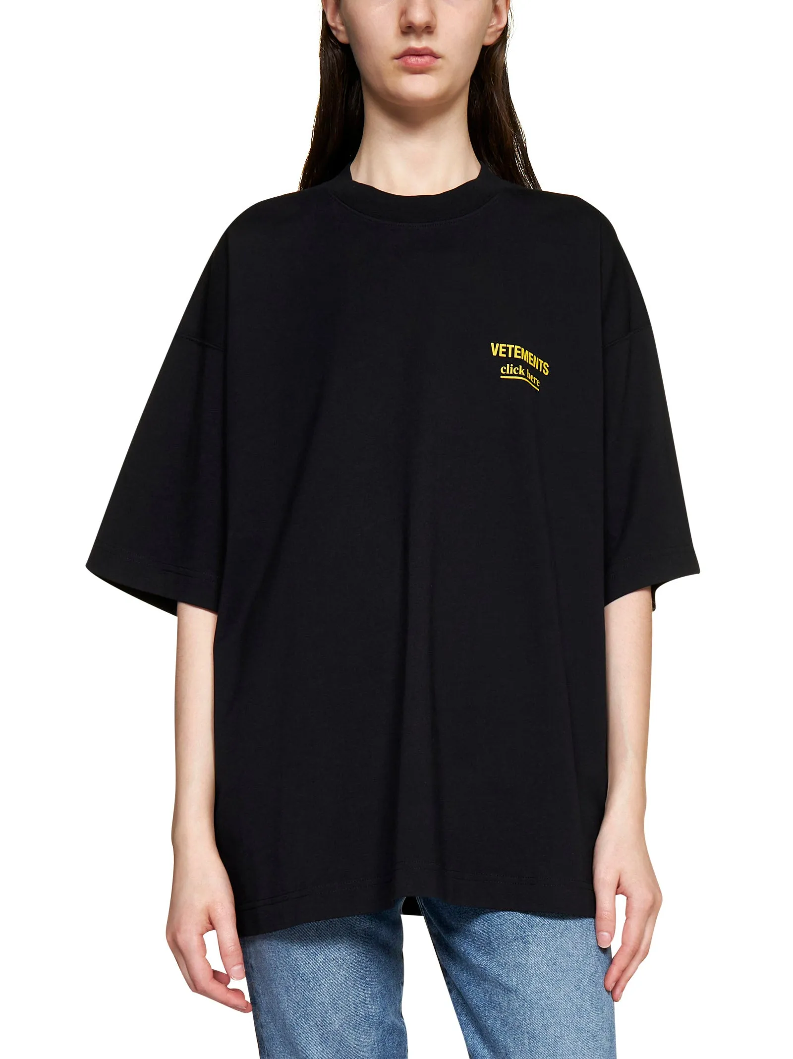Vetements Logo Printed Crewneck T-Shirt
