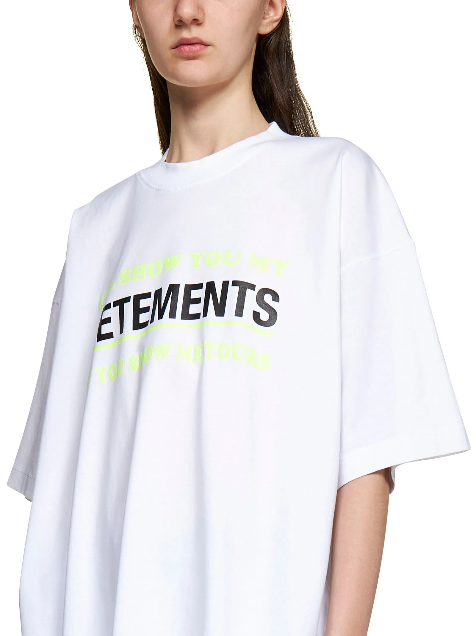 Vetements Logo Printed Crewneck T-Shirt