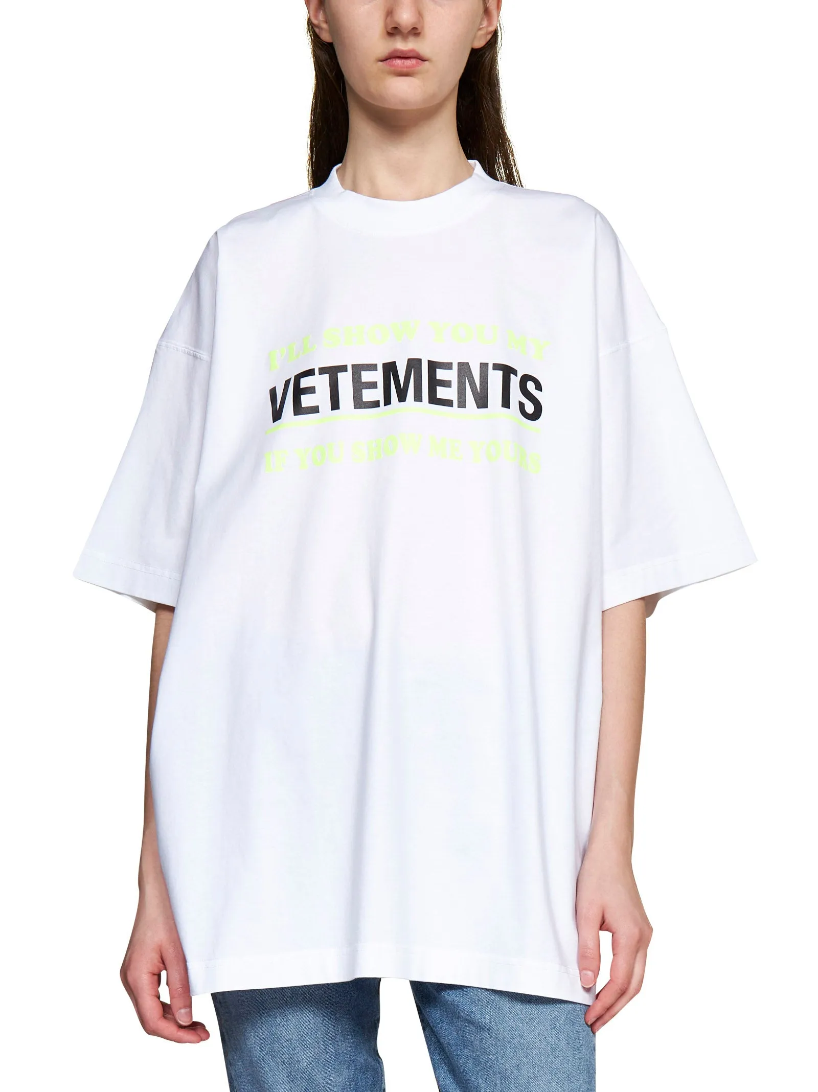 Vetements Logo Printed Crewneck T-Shirt