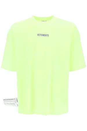 Vetements Logo Printed Crewneck T-Shirt