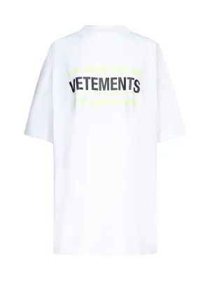 Vetements Logo Printed Crewneck T-Shirt