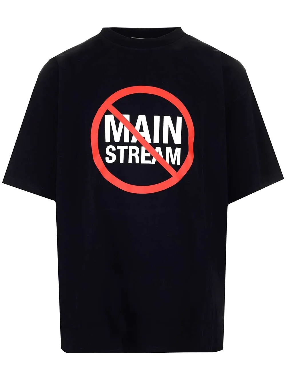 Vetements No Mainstream Printed Crewneck T-Shirt