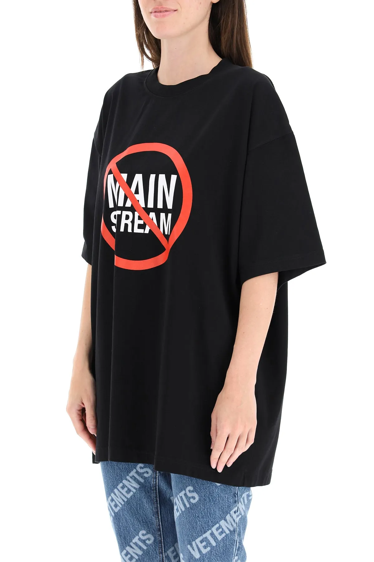 Vetements No Mainstream Printed Crewneck T-Shirt