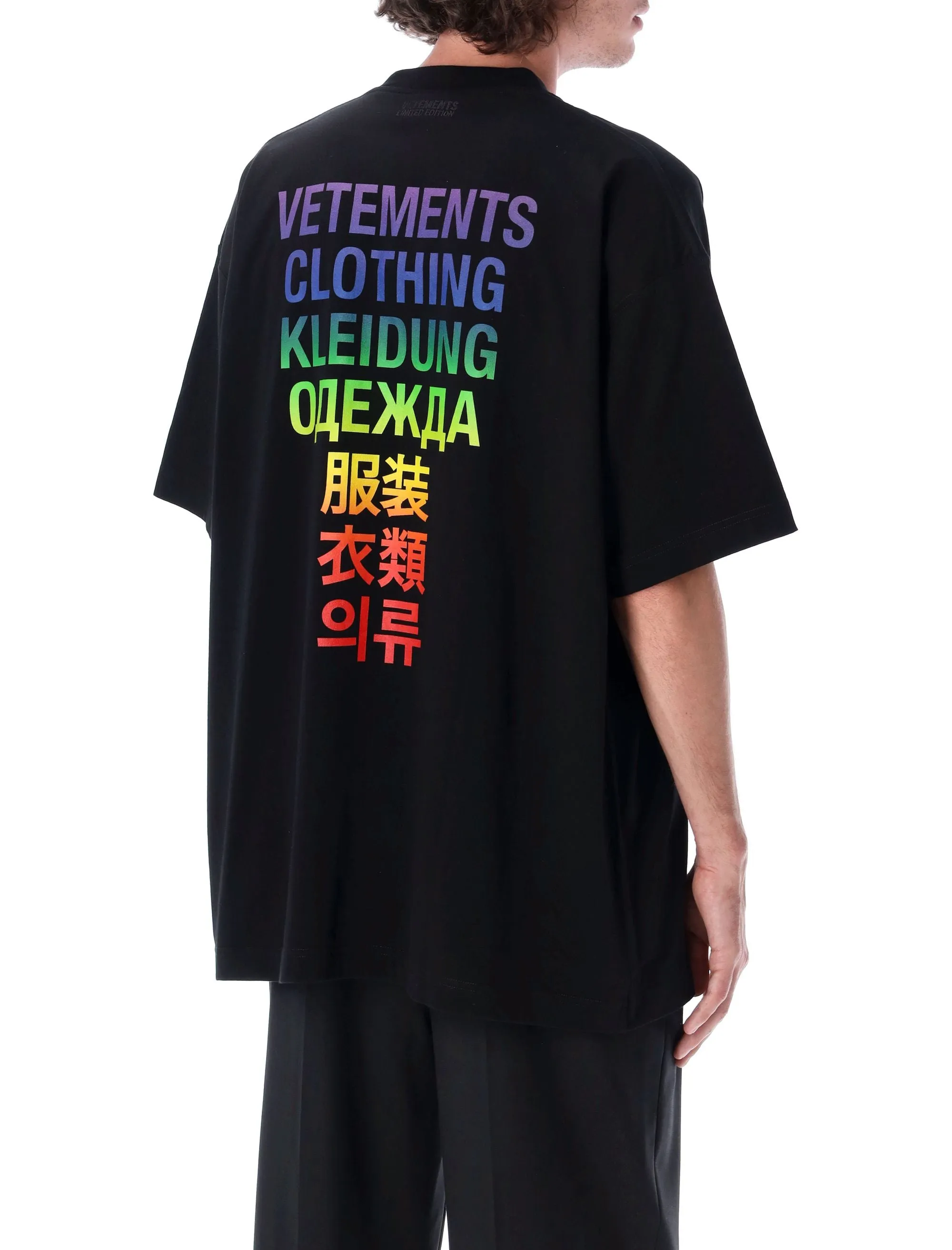 Vetements Slogan Printed Crewneck T-Shirt