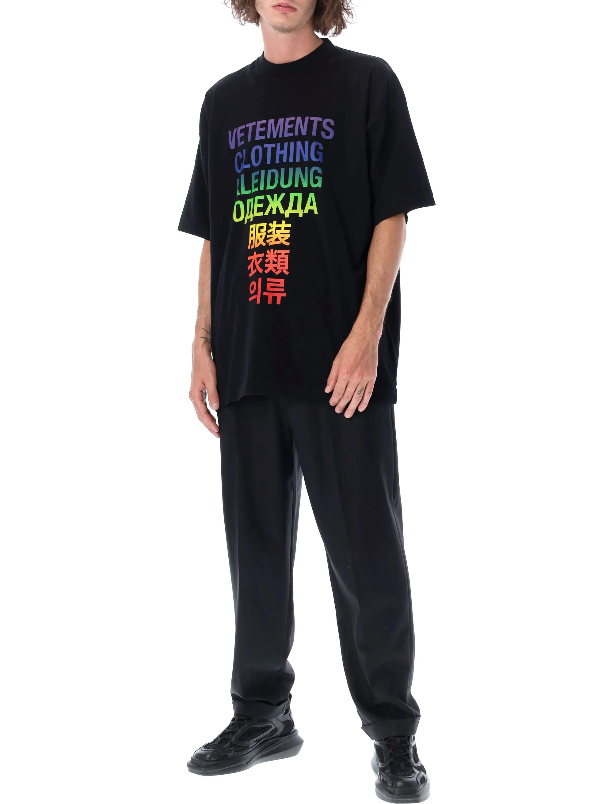 Vetements Slogan Printed Crewneck T-Shirt