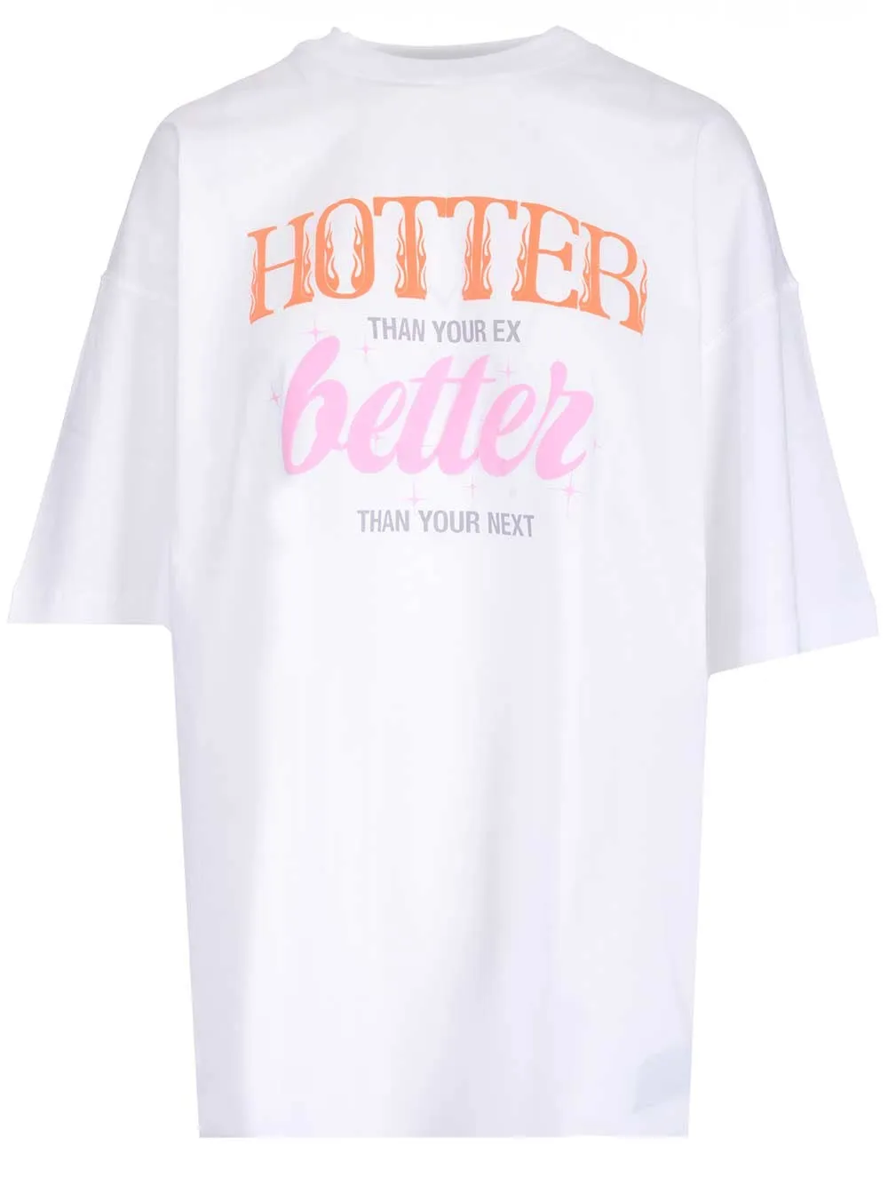 Vetements Slogan Printed Oversized Crewneck T-Shirt