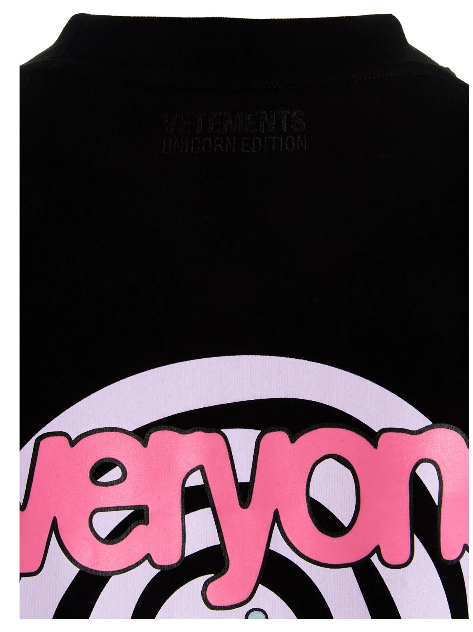 Vetements Unicorn Print Oversized Crewneck T-Shirt