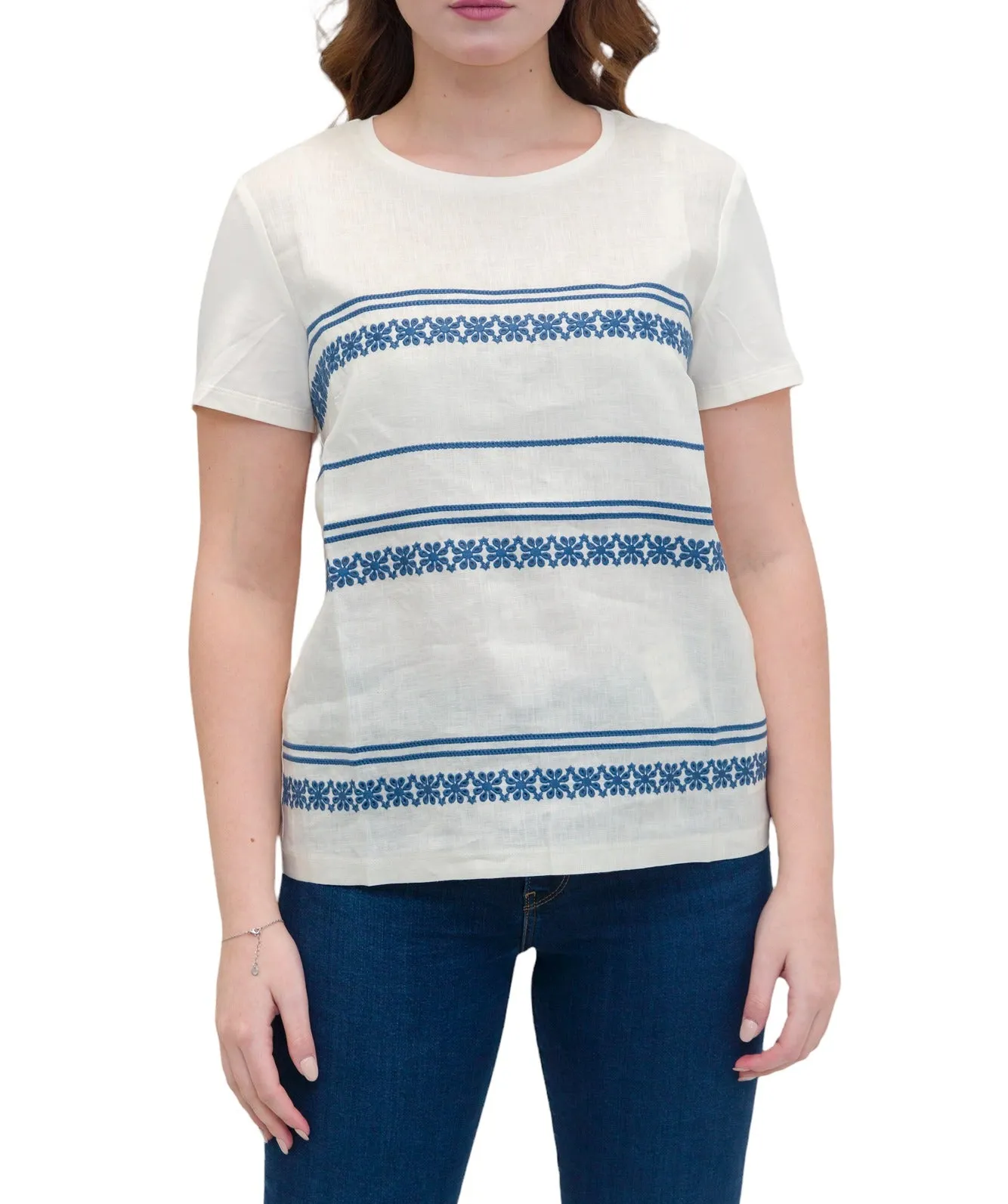 Weekend Max Mara Embroidered Crewneck T-Shirt